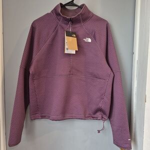 The North Face Mauve Dot Half-Zip Pullover